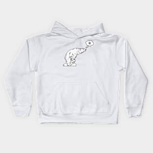 Polar bear misses the snow Kids Hoodie